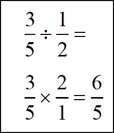 dividing fractions