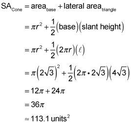 geometry-SA-formula