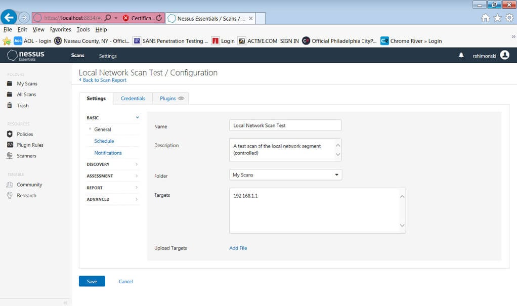 Penetration testing -- setting up an IP addressing range