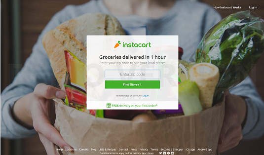 Preview of the Instacart app