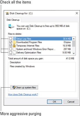 how do i run disk cleanup