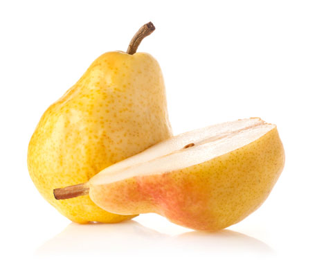 The pear is a botanical cousin of the apple, a late-summer early-fall fruit that grows most plentifully in the American northwest.