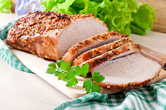 Ounce for ounce, pork has fewer calories and less total fat, saturated fat, and cholesterol than lamb and beef.