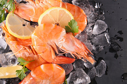 Like other fish and seafood, prawns are a good source of heart-healthy omega-3 fatty acids plus minerals, such as magnesium and zinc, all wrapped in a diet-pleasing 99 calories per serving.