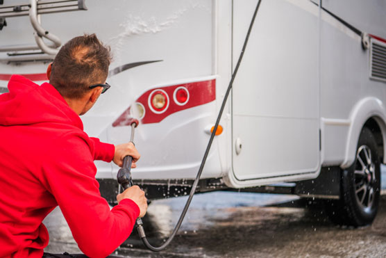 cleaning an RV