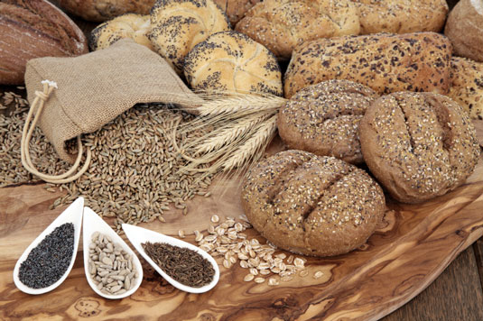 Whole-grain products retain the fiber and natural nutrients found in grains, such as wheat, barley, and spelt (similar to wheat but with a sweeter, nuttier flavor).