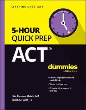 ACT 5-Hour Quick Prep For Dummies book cover