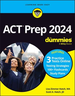 ACT Prep 2024 For Dummies with Online Practice book cover