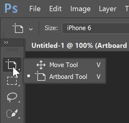 add artboards Photoshop CC