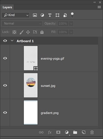 layer name extensions Photoshop CC