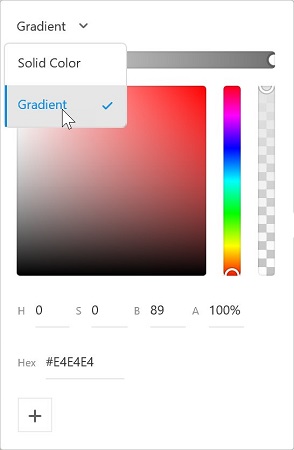 Color picker Adobe XD