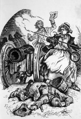 Illustration of Molly Pitcher