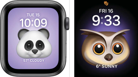 animated Memoji watch face