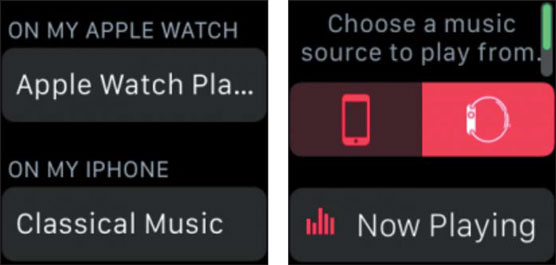  select Apple Watch as your music source 