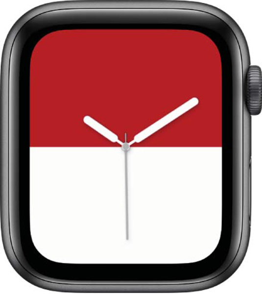 The Stripes watch face.