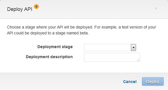 deploy API AWS