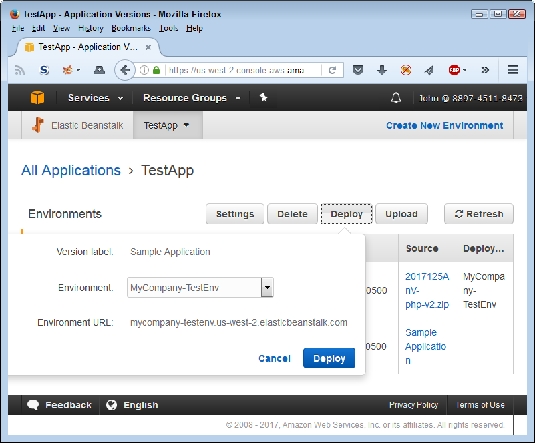 deployment options AWS