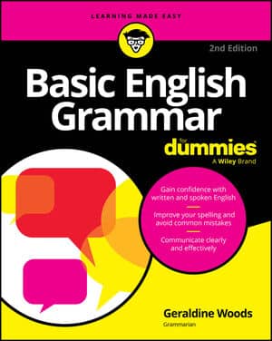 Basic English Grammar For Dummies book cover