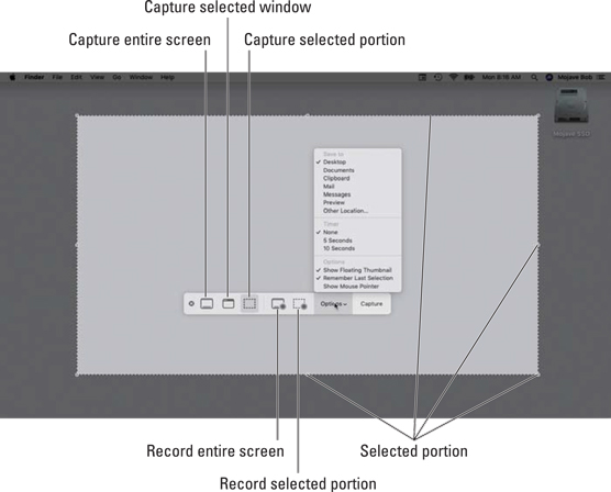 Mac screenshot toolbar