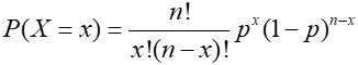 binomial distribution equation