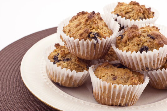 blueberry oatmeal muffin