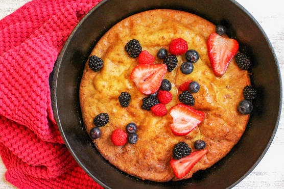 Baked Dutch Oven Pancakes