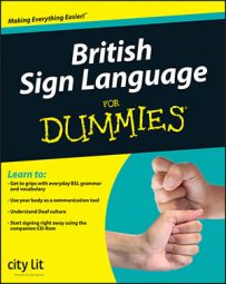 British Sign Language For Dummies book cover