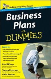 Business Plans For Dummies, UK Edition, WHS Travel Edition book cover
