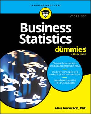 Business Statistics For Dummies book cover
