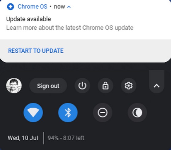 Chromebook updates