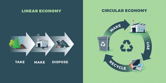 circular economy vs. linear
