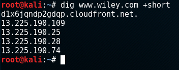 Adding +short in dig keeps the output clean.