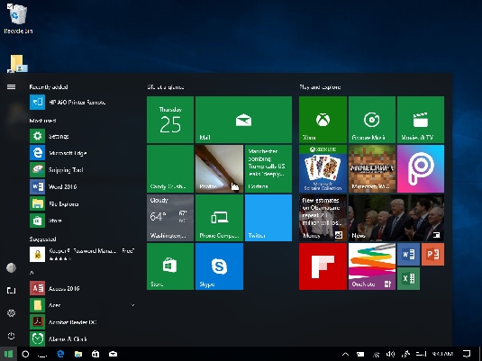 Windows 10 Start button