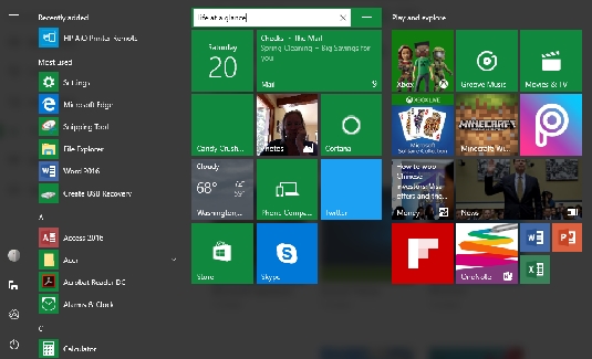 tile groups windows 10