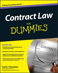 Contract Law For Dummies book cover
