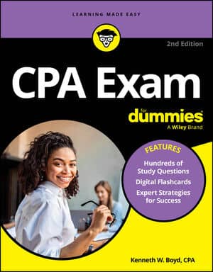 CPA Exam For Dummies book cover