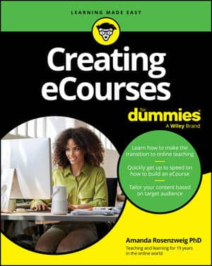 Creating eCourses For Dummies book cover