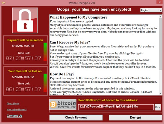 Wanna Cry ransomware