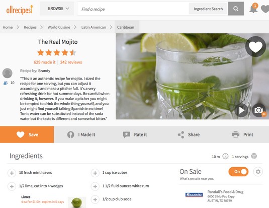 Allrecipes mojito