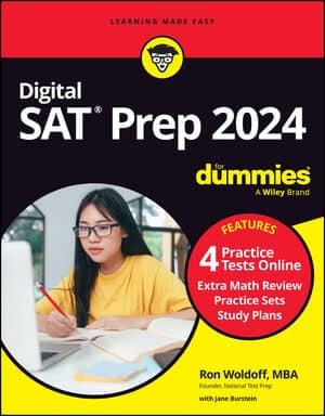 Digital SAT Prep 2024 For Dummies book cover