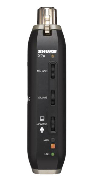 Shure X2u XLR-to-USB Microphone Adapter