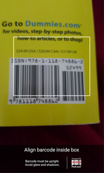 Scan barcodes to search on eBay mobile