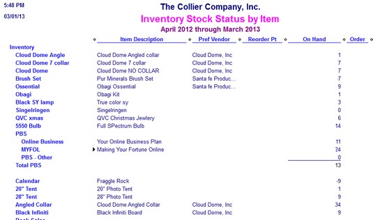 inventory tracking eBay