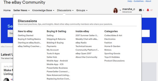 social media groups for eBay sellers