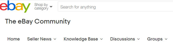 eBay Community page