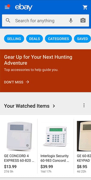 eBay Mobile app