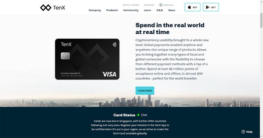 TenX debit card