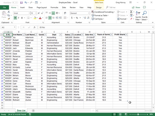 custom autofilter Excel 2019