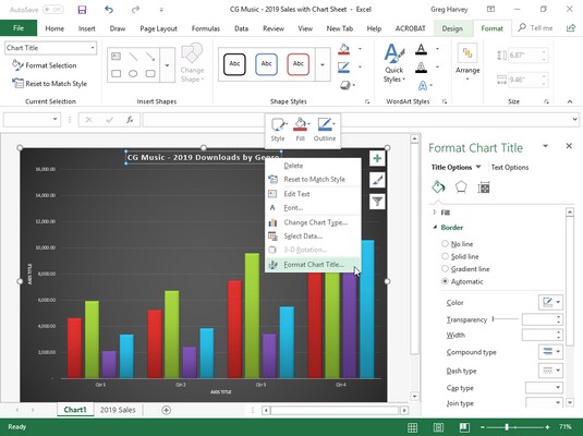 How To Change Chart Style In Excel