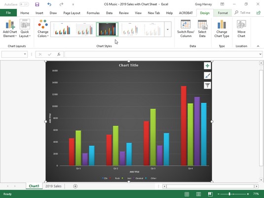 Change Chart Layout Excel